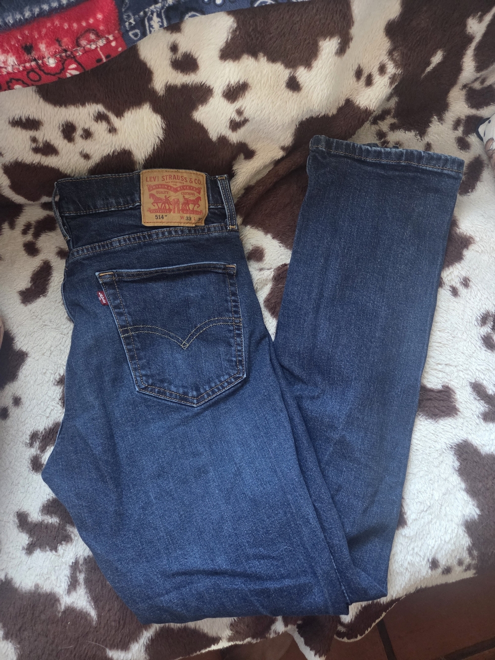 Levi's Mens Straight Leg Jeans in Deep Blue Denim